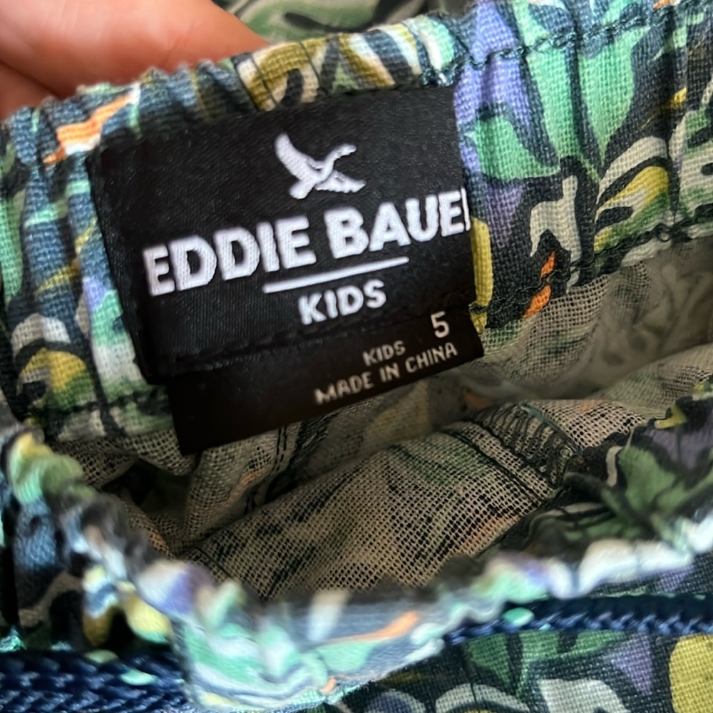 Eddie Bauer Linen blend Jungle Print 2-pc set NWOT - Picture 6 of 6